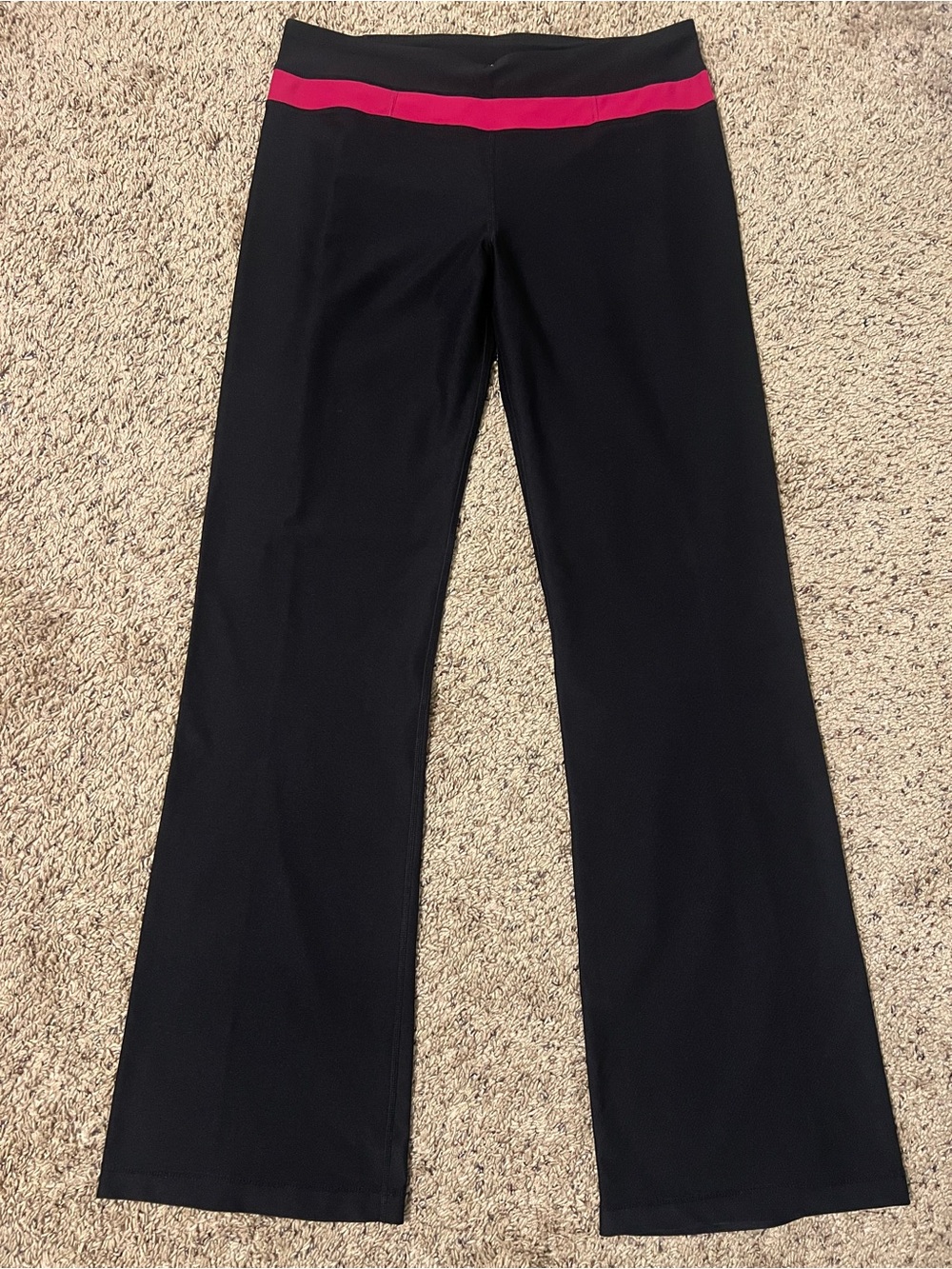 Calvin Klein Performance Black Leggings with Pink Band